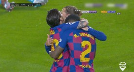 巴塞罗那4-3险胜比利亚雷亚尔，莱万德容关键进球助巴萨两连胜